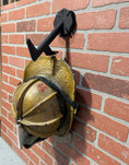 Load image into Gallery viewer, Fire Helmet Wall Mount Display - New York Roof Hook Design