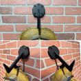 Load image into Gallery viewer, Fire Helmet Wall Mount Display - New York Roof Hook Design