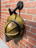 Load image into Gallery viewer, Fire Helmet Wall Mount Display - New York Roof Hook Design