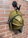 Load image into Gallery viewer, Fire Helmet Wall Mount Display - New York Roof Hook Design