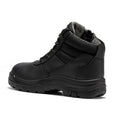Load image into Gallery viewer, ROCKROOSTER Avalon Black 6 Inch Zip-sided Composite toe Leather Work Boots CP213BK