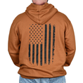 Load image into Gallery viewer, Men's Heavyweight Oversized American Flag Patriotic Hoodie
