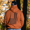 Load image into Gallery viewer, Men's Heavyweight Oversized American Flag Patriotic Hoodie