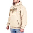 Load image into Gallery viewer, Men's Heavyweight Oversized Arid Camo Flag Hoodie (Sand)