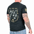 Load image into Gallery viewer, Men's We Are Not Descended from Fearful Men Patriotic T-Shirt - Heather Black