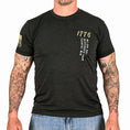 Load image into Gallery viewer, Men's We Are Not Descended from Fearful Men Patriotic T-Shirt - Heather Black