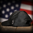 Load image into Gallery viewer, Midnight Black American Flag Ball Cap