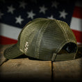 Load image into Gallery viewer, MultiCam Flag Patch OD Green Ball Cap
