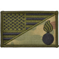 Load image into Gallery viewer, Army Ordnance Corps USA Flag - 2.25x3.5 Patch