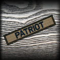 Load image into Gallery viewer, Patriot 1x5 Velcro Patch - Coyote Brown