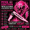Load image into Gallery viewer, Pink Folding Williams Key