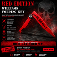 Load image into Gallery viewer, Red Folding Williams Key