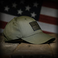 Load image into Gallery viewer, Ranger Green Ripstop Full Fabric American Flag Hat