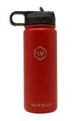 Load image into Gallery viewer, Rockwell Warrior Flask - Double Walled - Stainless Steel Flask - (Valor Red)