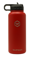 Load image into Gallery viewer, Rockwell Warrior Flask - Double Walled - Stainless Steel Flask - (Valor Red)