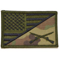 Load image into Gallery viewer, Rifle Cross Infantry USA Flag - 2.25x3.5 Patch