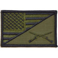 Load image into Gallery viewer, Rifle Cross Infantry USA Flag - 2.25x3.5 Patch
