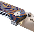 Load image into Gallery viewer, MUCITUP Rift Ti Titanium Folding Knife 14C28N Front Flipper EDC 7.25"
