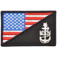 Load image into Gallery viewer, Navy SCPO Senior Chief Petty Officer USA Flag - 2.25x3.5 Patch