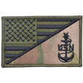 Load image into Gallery viewer, Navy SCPO Senior Chief Petty Officer USA Flag - 2.25x3.5 Patch