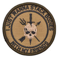 Load image into Gallery viewer, I Just Wanna Stack Bodies With My Friends - 3 inch Round Patch