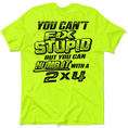 Load image into Gallery viewer, Stupid - Safety Yellow T-Shirt