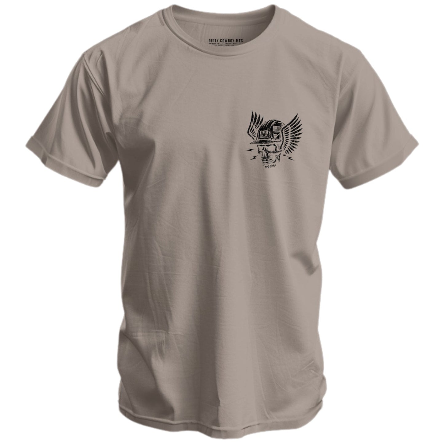 Blue Collar Skull Men's T-Shirt