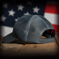 Load image into Gallery viewer, Tonal Blue-Gray American Flag Hat