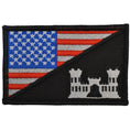 Load image into Gallery viewer, Army Engineer Castle USA Flag - 2.25x3.5 Patch