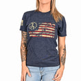 Load image into Gallery viewer, Women's 2A Betsy Ross Flag Patriotic Boyfriend Fit T-Shirt
