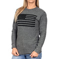 Load image into Gallery viewer, Women's American Flag Long Sleeve Patriotic Thermal - Boyfriend Fit