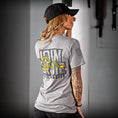 Load image into Gallery viewer, Women's Boyfriend Fit Join or Die Patriotic Tshirt