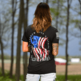 Load image into Gallery viewer, Women's Dangerous Freedom Over Peaceful Slavery Patriotic Boyfriend Fit T-Shirt