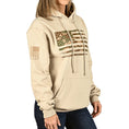 Load image into Gallery viewer, Women's Heavyweight Oversized Arid Camo Flag Hoodie