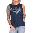 Load image into Gallery viewer, Women's Unalienable Rights Muscle Tank - Midnight Navy