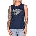 Load image into Gallery viewer, Women's Unalienable Rights Muscle Tank - Midnight Navy