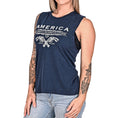 Load image into Gallery viewer, Women's Unalienable Rights Muscle Tank - Midnight Navy