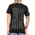 Load image into Gallery viewer, Women's Won't Be Silenced First Amendment Patriotic Tshirt (Boyfriend Fit)