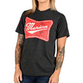 Load image into Gallery viewer, Women's 'Merica Patriotic Boyfriend Fit T-Shirt - Heather Charcoal