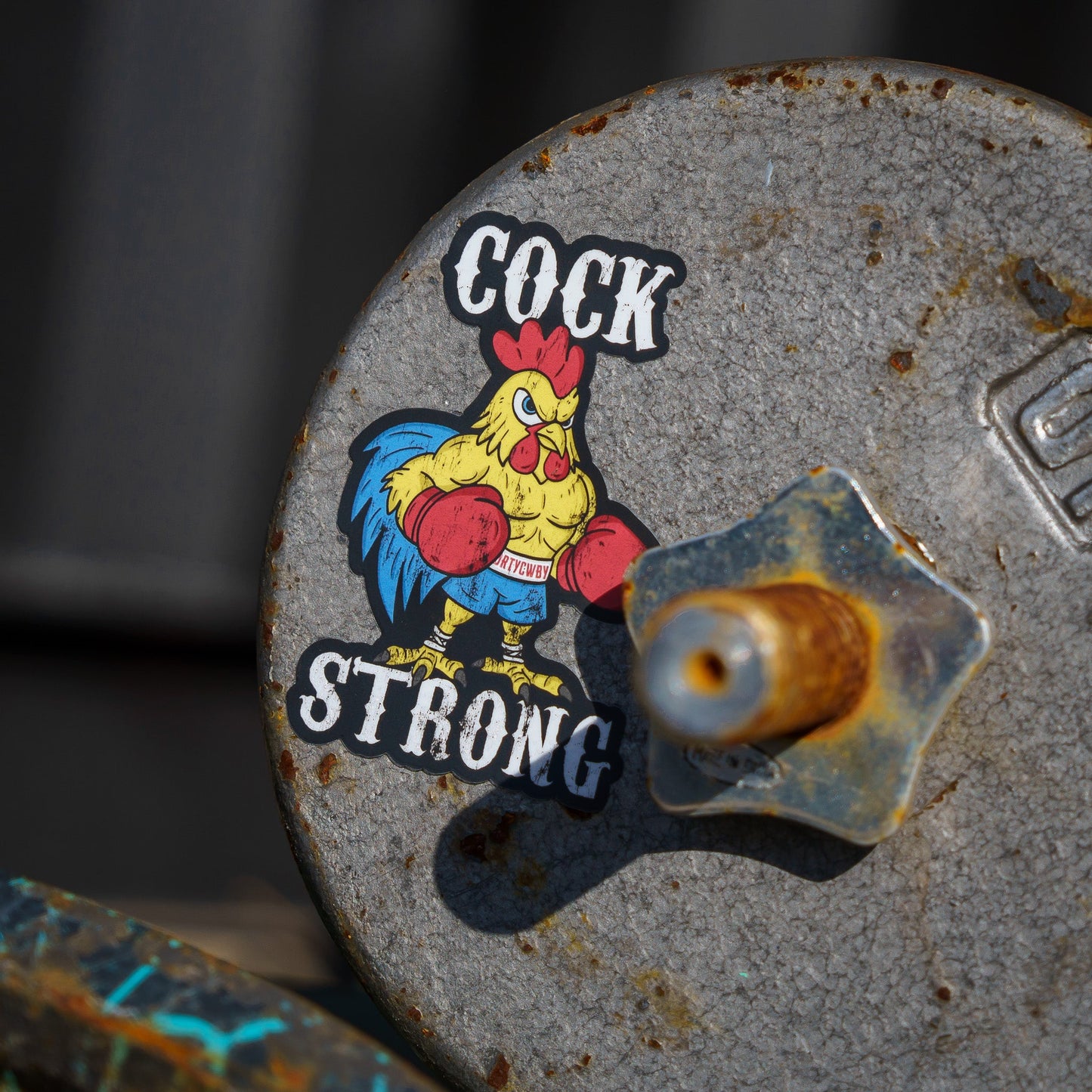 Cock Strong Boxing Chicken Decal