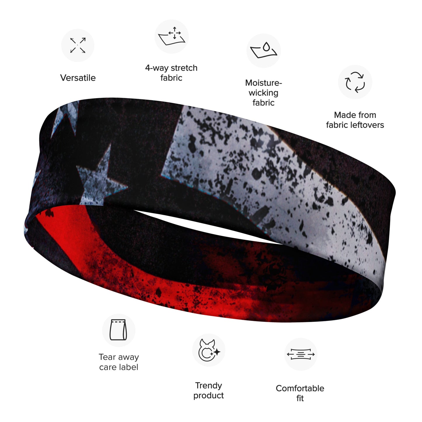 Thin Red Line Patriot Headband
