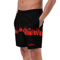Load image into Gallery viewer, Forest Red Line Men's Swim Trunks