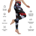 Load image into Gallery viewer, Thin Red Line Yoga Leggings With Inside Pocket