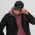 Load image into Gallery viewer, Red 3D Puff Skull Logo Flexfit Hat
