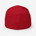 Load image into Gallery viewer, Black 3D Puff Skull Logo Flexfit Hat