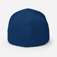 Load image into Gallery viewer, Black 3D Puff Skull Logo Flexfit Hat