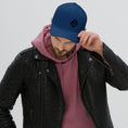 Load image into Gallery viewer, Black 3D Puff Skull Logo Flexfit Hat