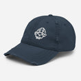 Load image into Gallery viewer, Skull Logo Distressed Dad Hat