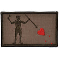 Load image into Gallery viewer, Edward Teach Blackbeard Pirate Flag - 3.75x2.25 Patch