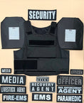 Load image into Gallery viewer, First Responder / Duty VEST COMBO PACKAGE LEVEL IIIA (2) 10x12 Front/Back Plates and Patch